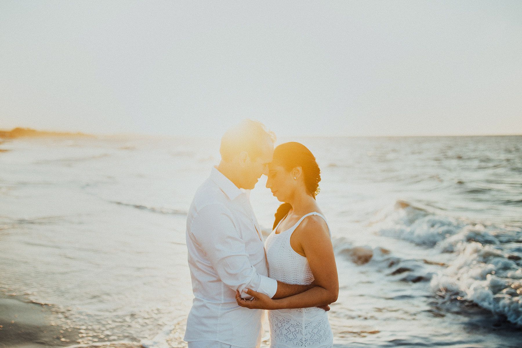 casamento no por do sol